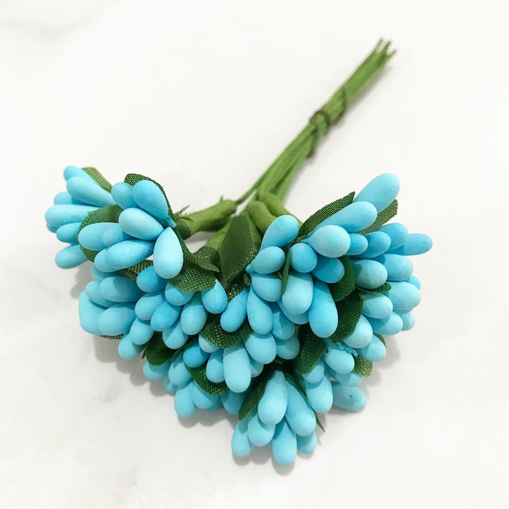6/10/12/pcs Mix Blue Flower Ch - Christmas Wreath Fake incelemesi ve fiyatı