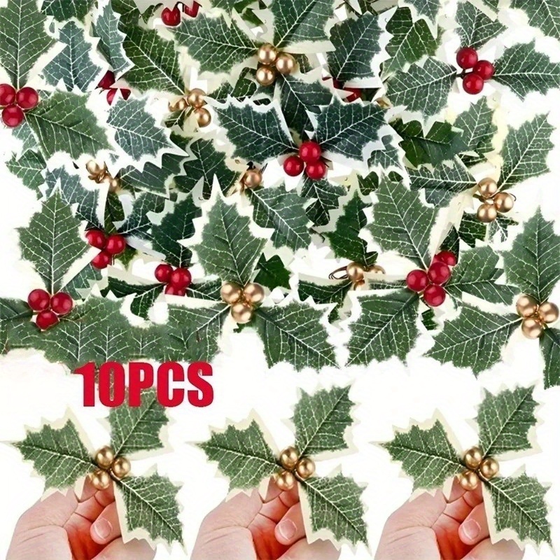 10 Pcs Artificial Holly Berrie - Christmas Wreath Fake incelemesi ve fiyatı