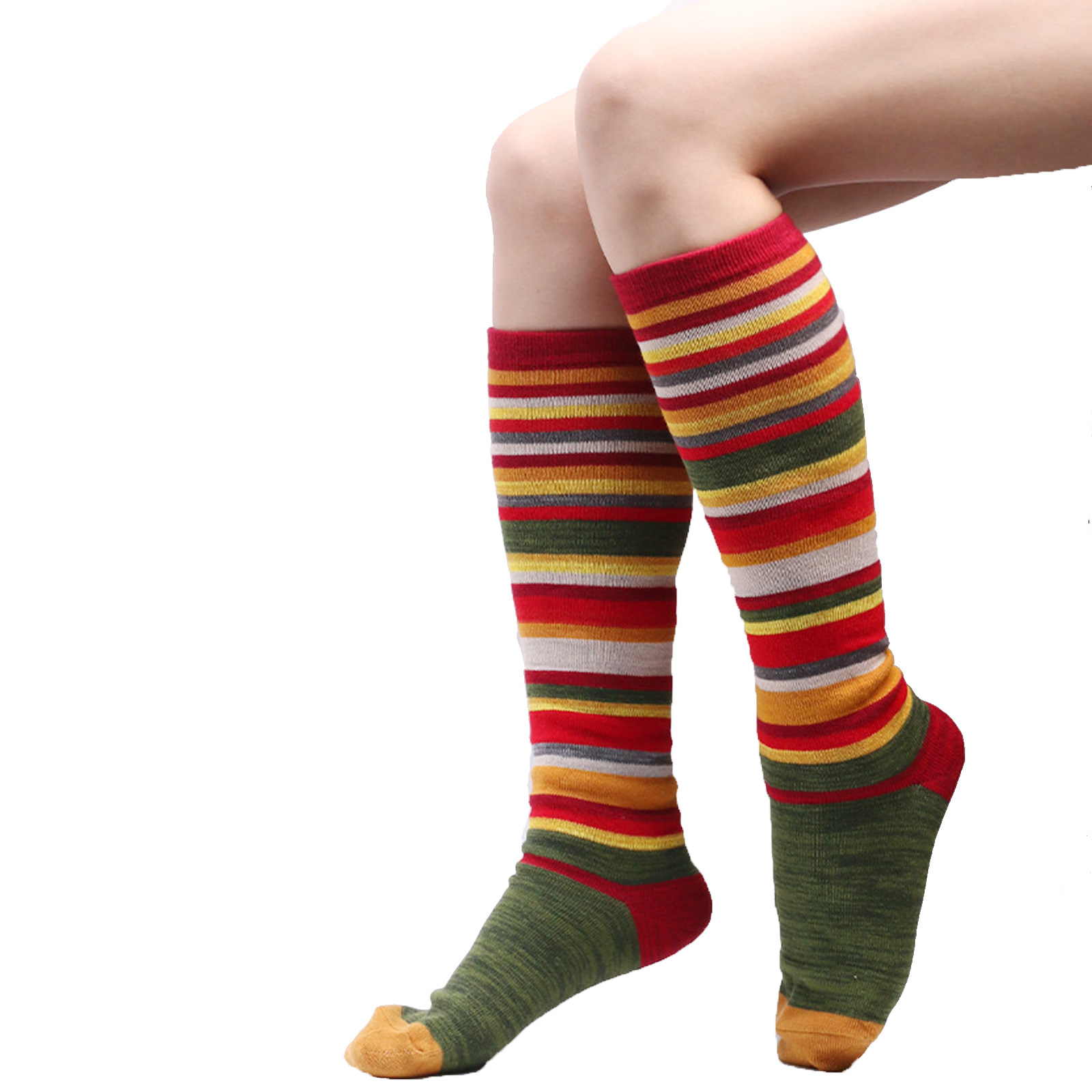 Christmas Colorful Stripes Cot - Christmas Stocking Hanging incelemesi ve fiyatı