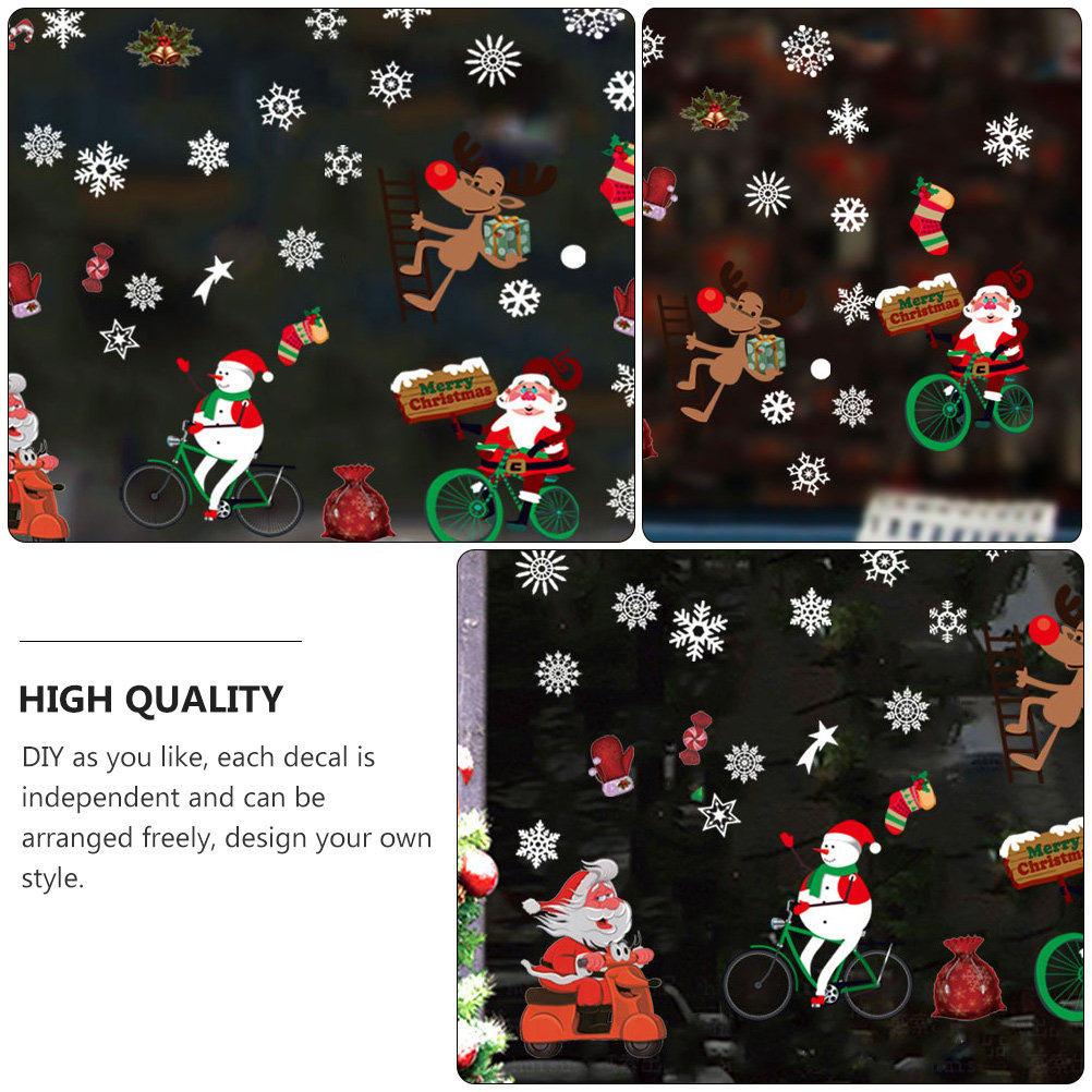 Window Winter Sticker Scene Ho - Snowflake Window Decal incelemesi ve fiyatı