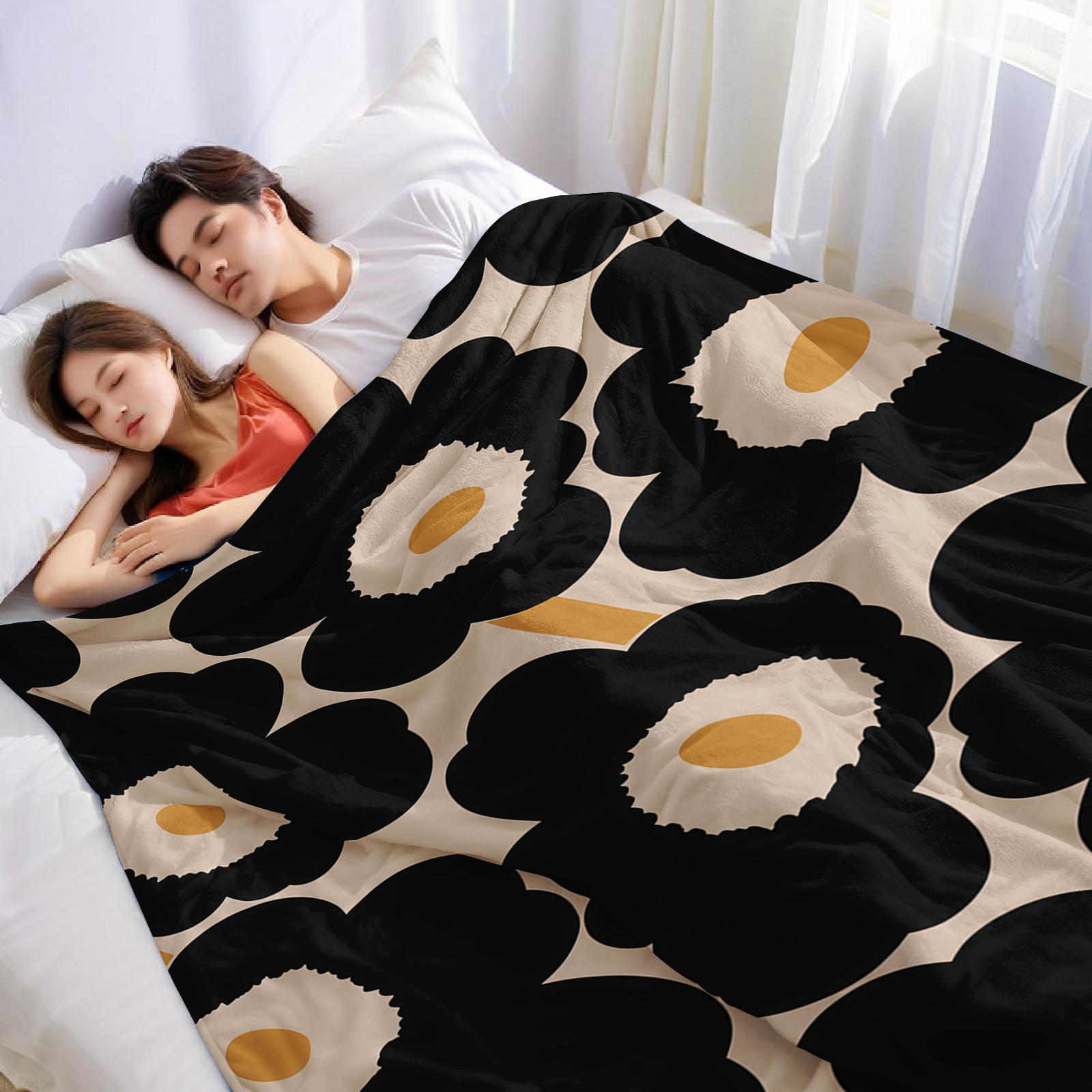 Black Poppy Lightweight Microf - Christmas Throw Blanket incelemesi ve fiyatı