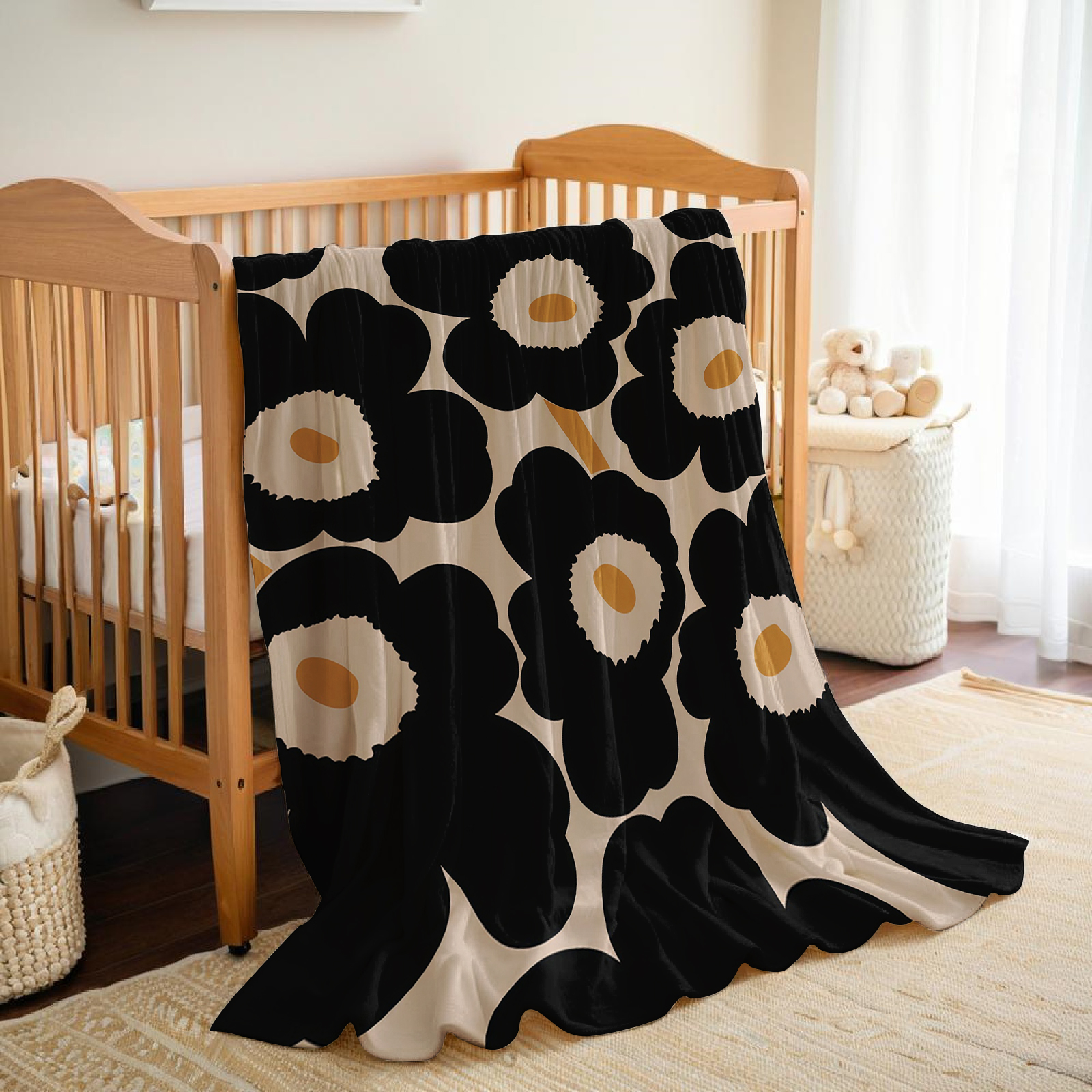 Black Poppy Lightweight Microf - Christmas Throw Blanket incelemesi ve fiyatı