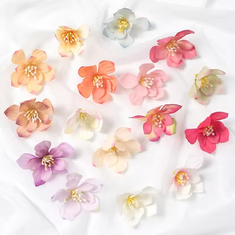 50Pcs 5cm Artificial Rose Flow - Christmas Wreath Fake incelemesi ve fiyatı