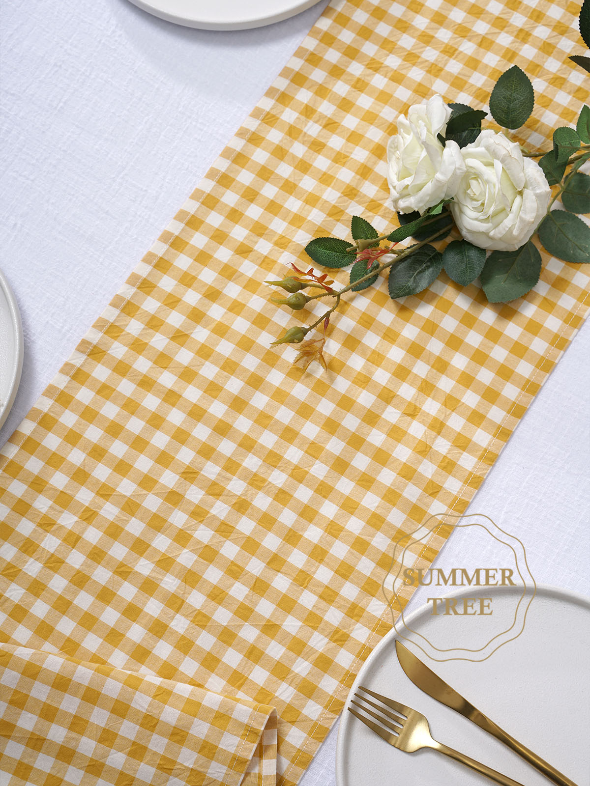 Rustic Plaid Cotton Table Runn - Christmas Throw Blanket incelemesi ve fiyatı