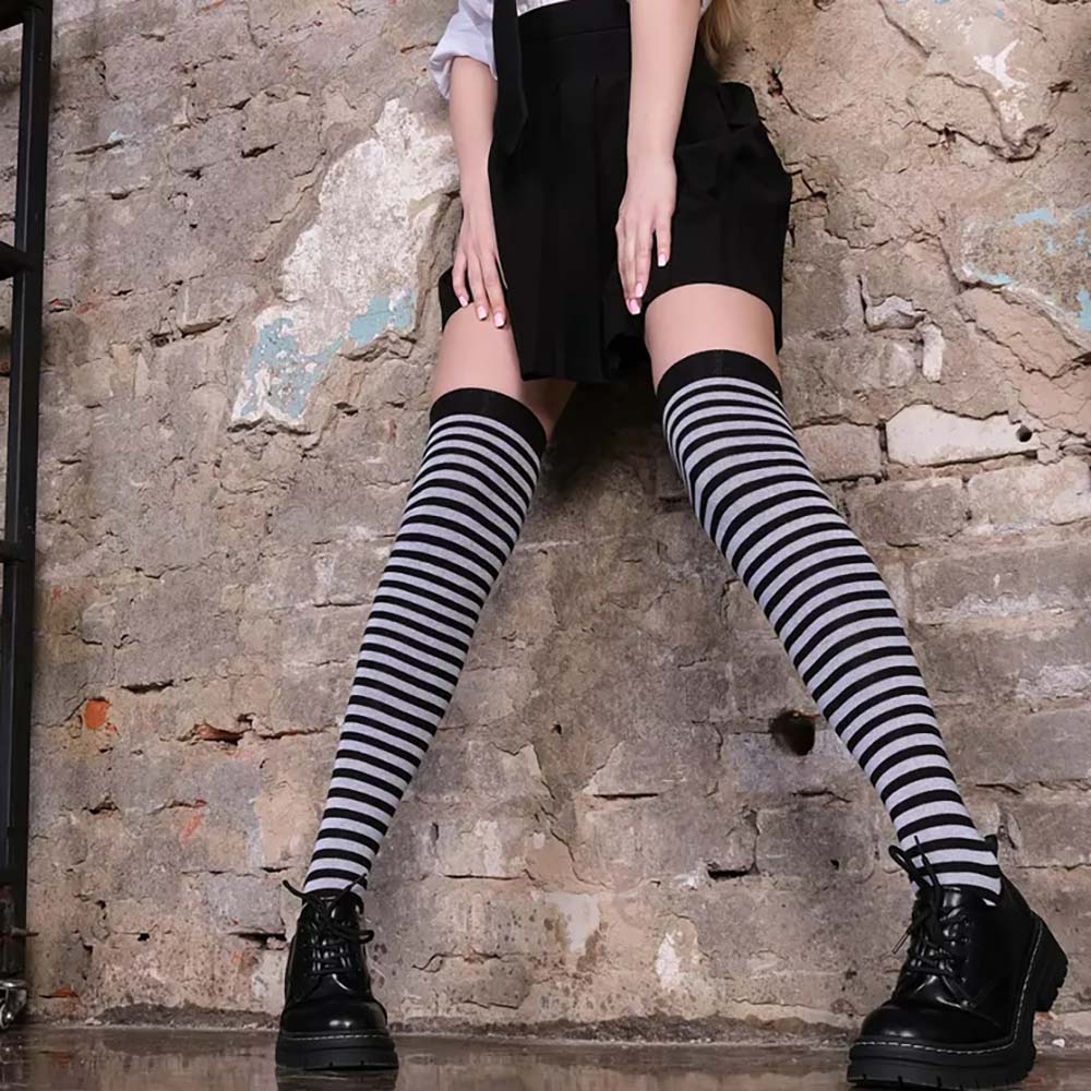 Autumn Stripes Over Knee Thigh - Christmas Stocking Hanging incelemesi ve fiyatı