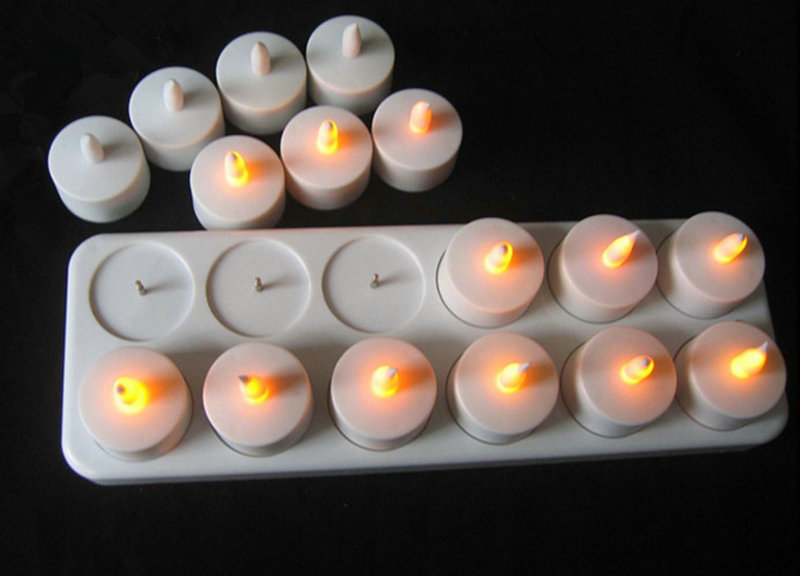 Set of 12 Rechargeable LED Can - Holiday Candle Set incelemesi ve fiyatı