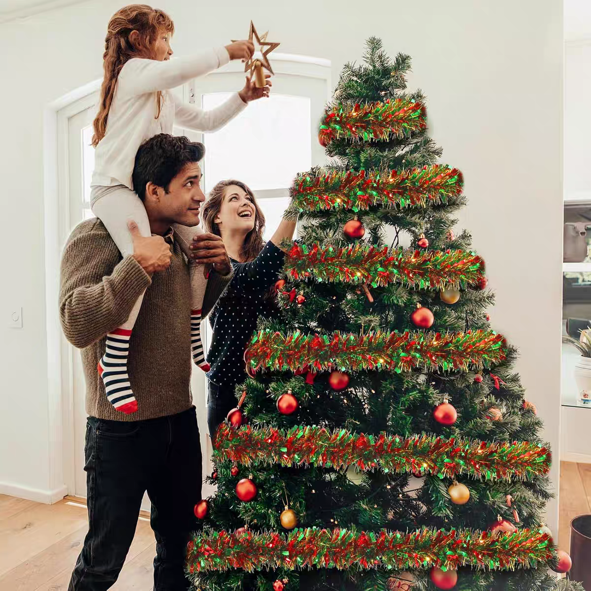 2/10M Christmas Tinsel Garland - Tinsel Garland Decoration incelemesi ve fiyatı
