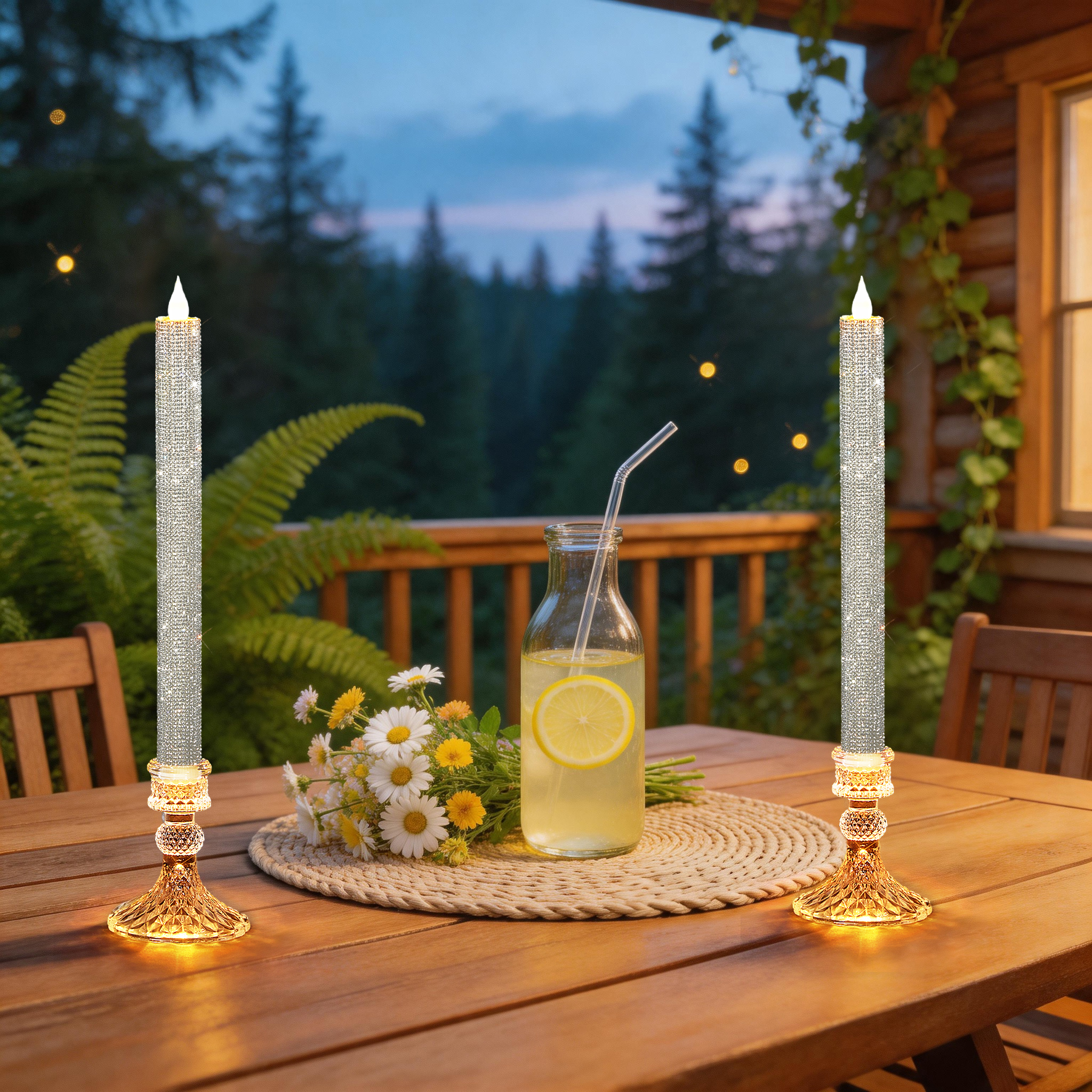 Flameless Taper Candle Set of  - Holiday Candle Set incelemesi ve fiyatı