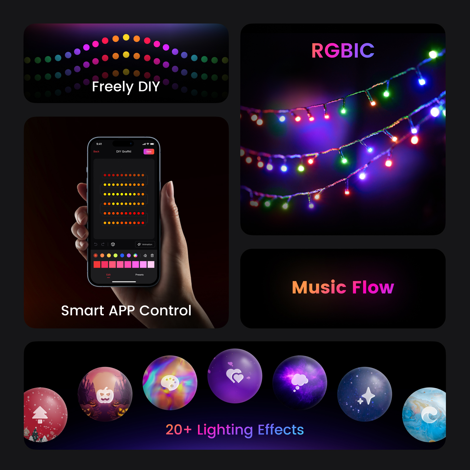 YEELIGHT Christmas String Ligh - Christmas Lights Outdoor incelemesi ve fiyatı