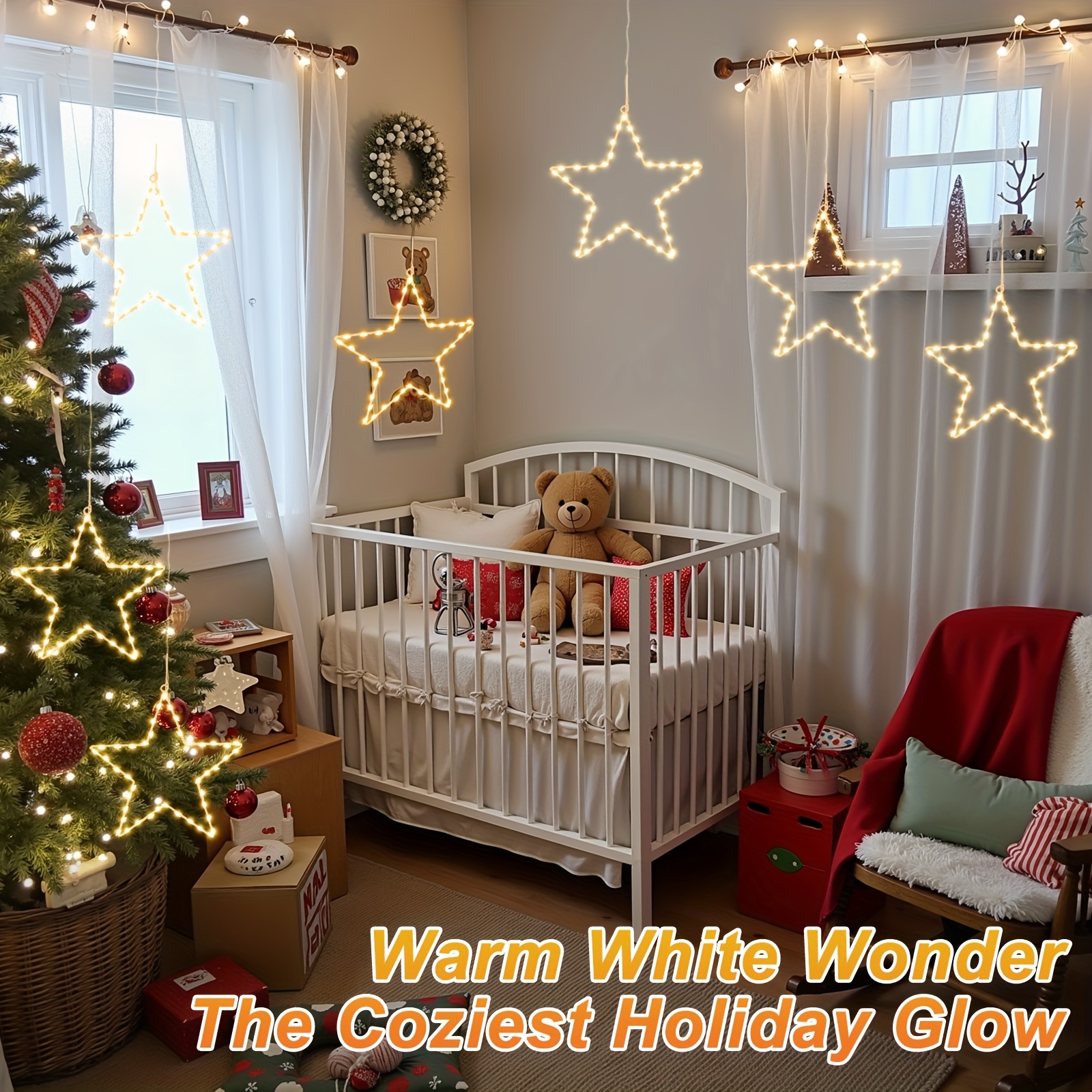 6/3pcs Battery Operated Hangin - Christmas Lights Outdoor incelemesi ve fiyatı