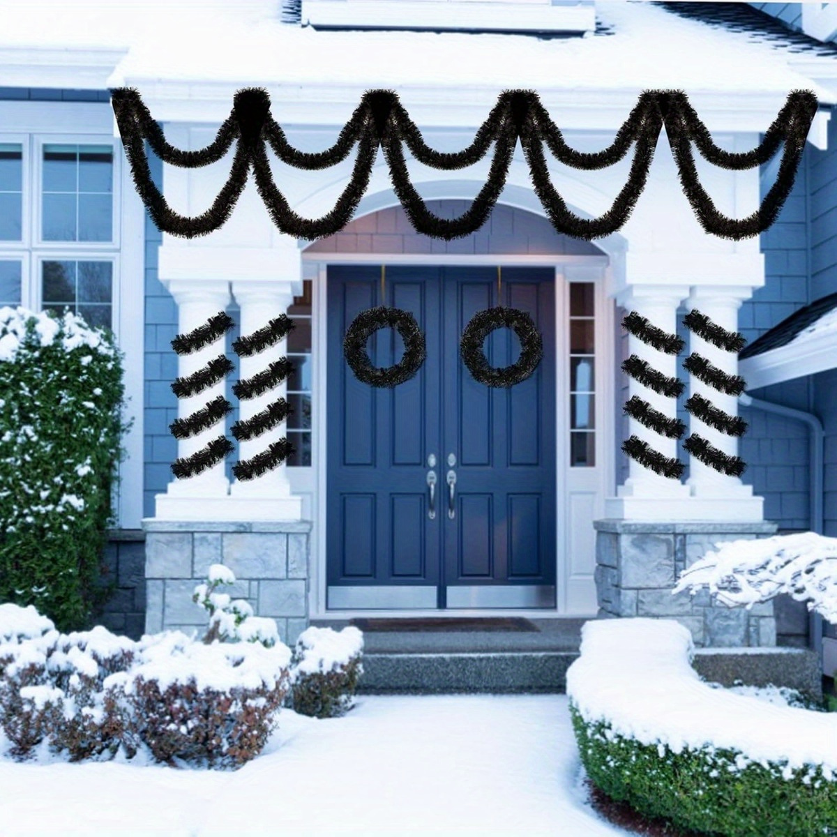 1pcs Black Tinsel Garland in M - Tinsel Garland Decoration incelemesi ve fiyatı