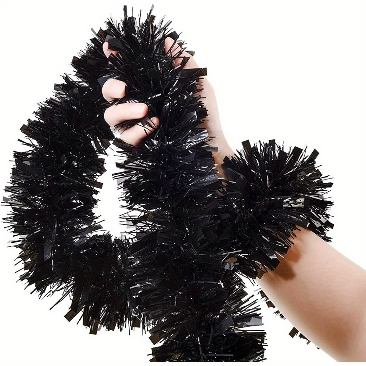 1pcs Black Tinsel Garland in M - Tinsel Garland Decoration incelemesi ve fiyatı
