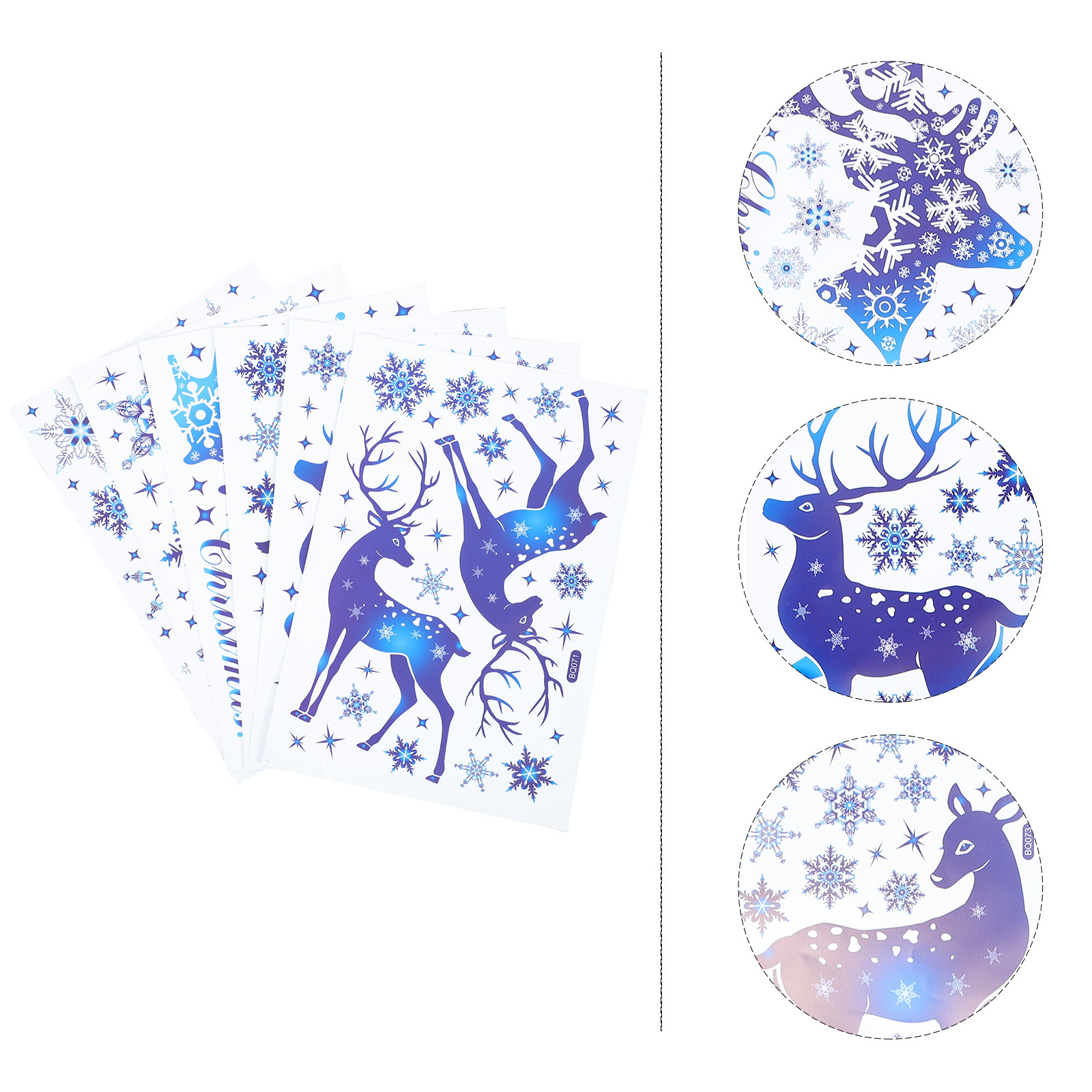 6 Sheets Snow Flake Window Dec - Snowflake Window Decal incelemesi ve fiyatı