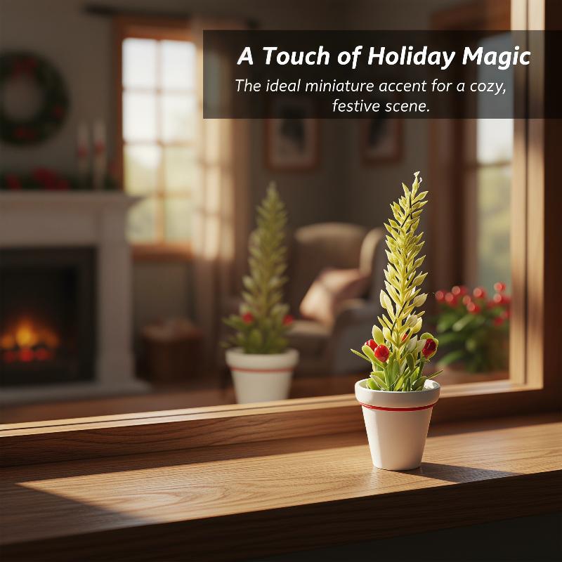 Mini Christmas Potted Tree Mod - Christmas Tree Artificial incelemesi ve fiyatı