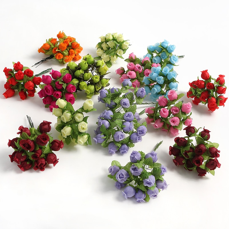 12/36/72/144PCS Rose Artificia - Christmas Wreath Fake incelemesi ve fiyatı