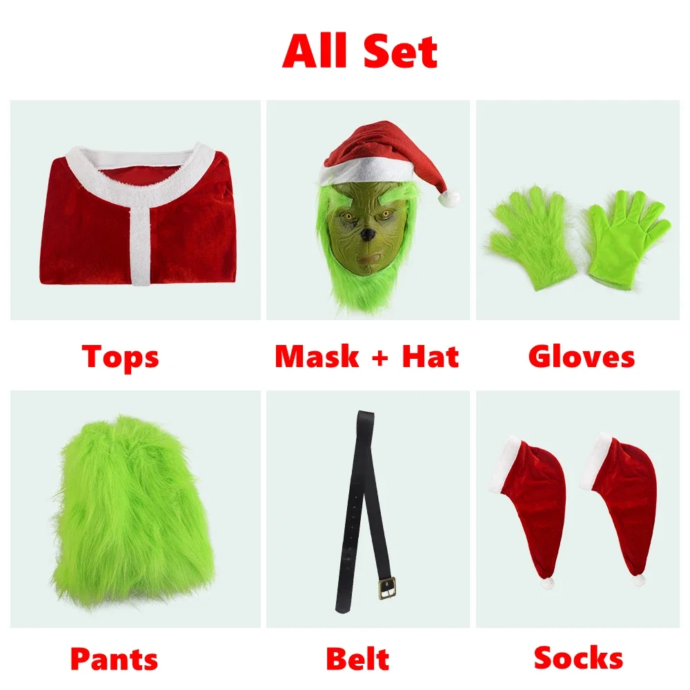 2026Cosplay Costumes Green Thi - Santa Hat Plush incelemesi ve fiyatı