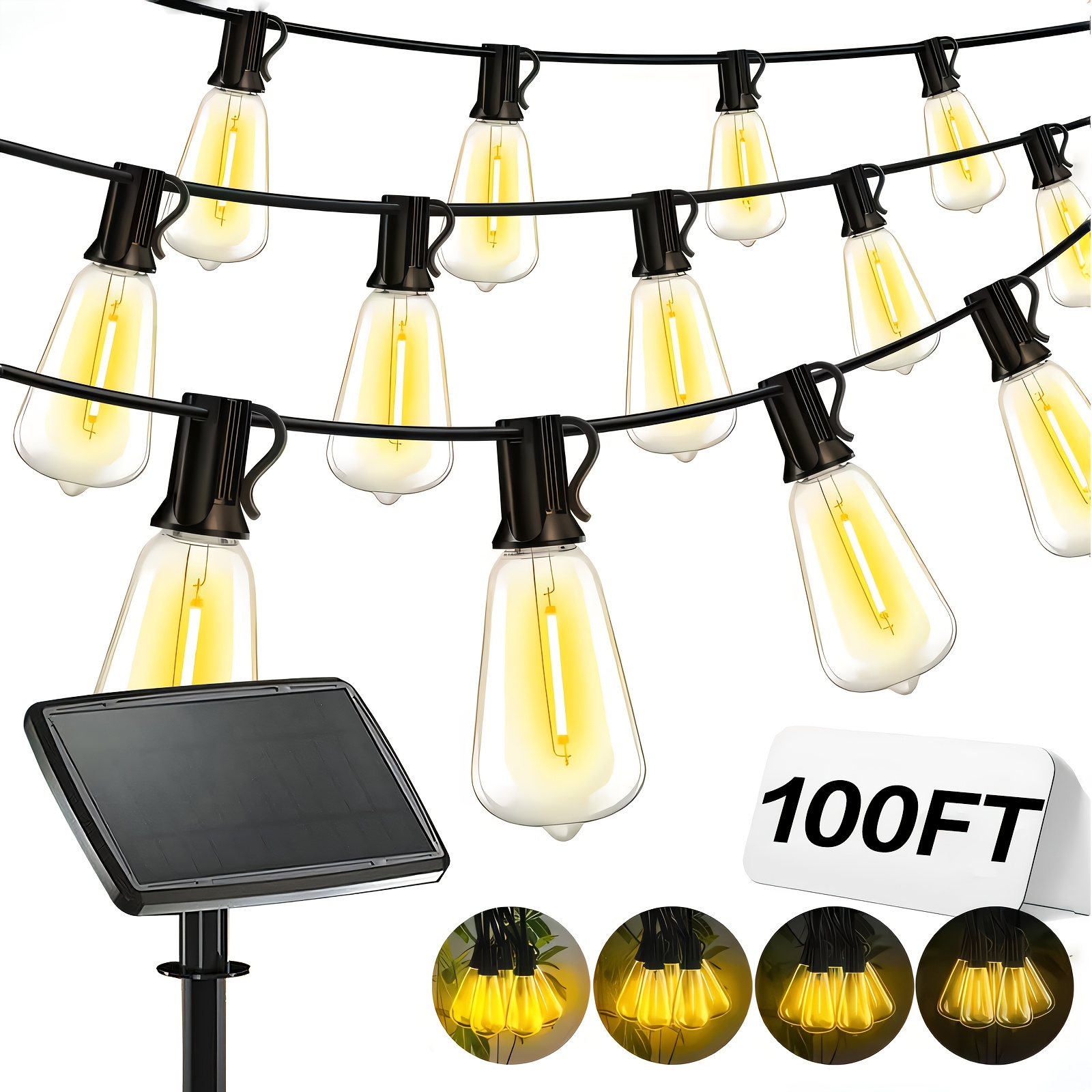 Solar Lights Outdoor, 100ft Pa - Christmas Lights Outdoor incelemesi ve fiyatı