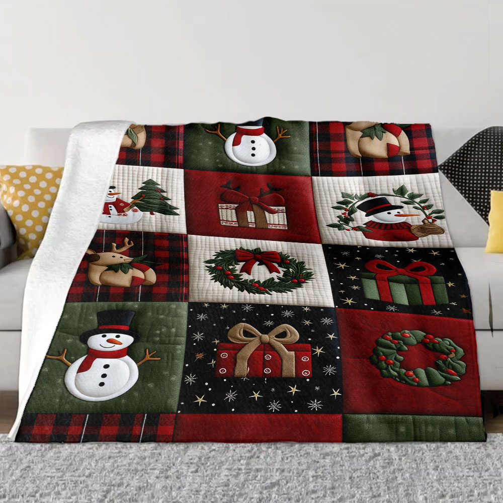 Christmas Quilt Patchwork Blan - Christmas Throw Blanket incelemesi ve fiyatı