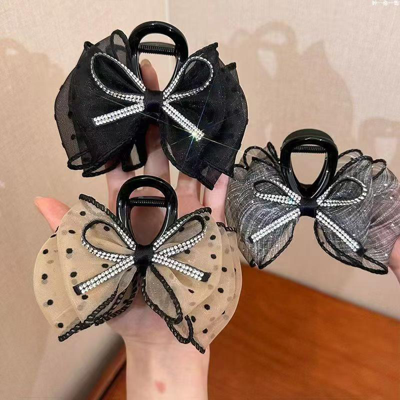 New Elegant Mesh Bow Hair Clip - Ribbon Bow Gift incelemesi ve fiyatı