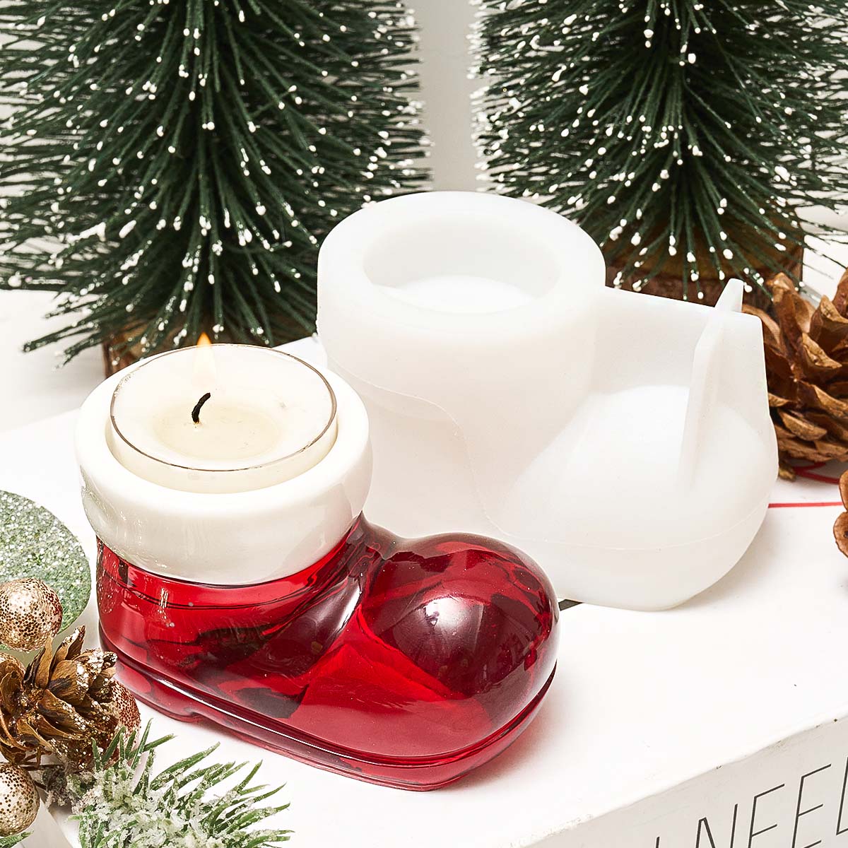 Christmas Boots Shoes Candle H - Holiday Candle Set incelemesi ve fiyatı