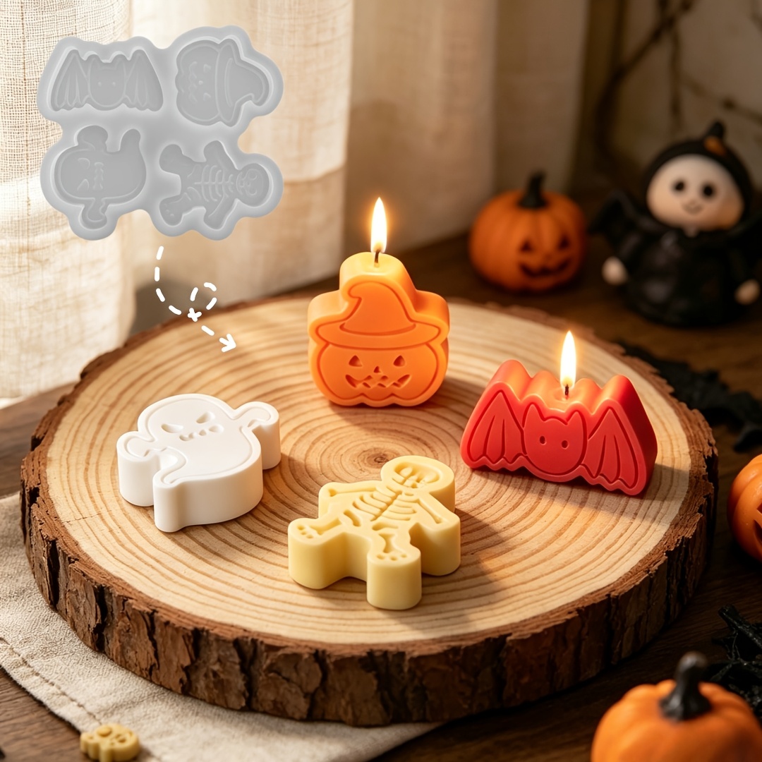 4-cavity silicone resin mold s - Holiday Candle Set incelemesi ve fiyatı