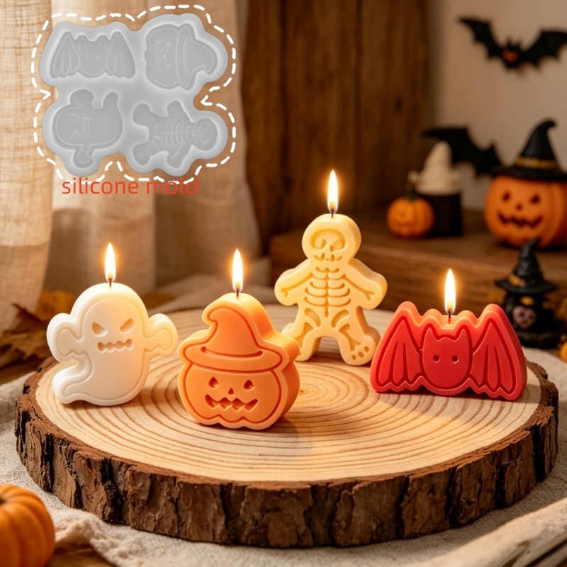 4-cavity silicone resin mold s - Holiday Candle Set incelemesi ve fiyatı