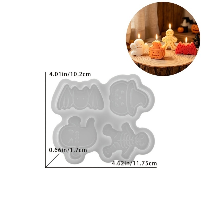 4-cavity silicone resin mold s - Holiday Candle Set incelemesi ve fiyatı