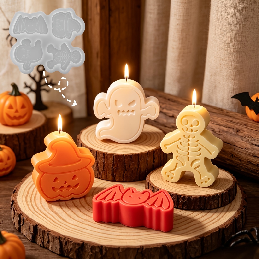 4-cavity silicone resin mold s - Holiday Candle Set incelemesi ve fiyatı